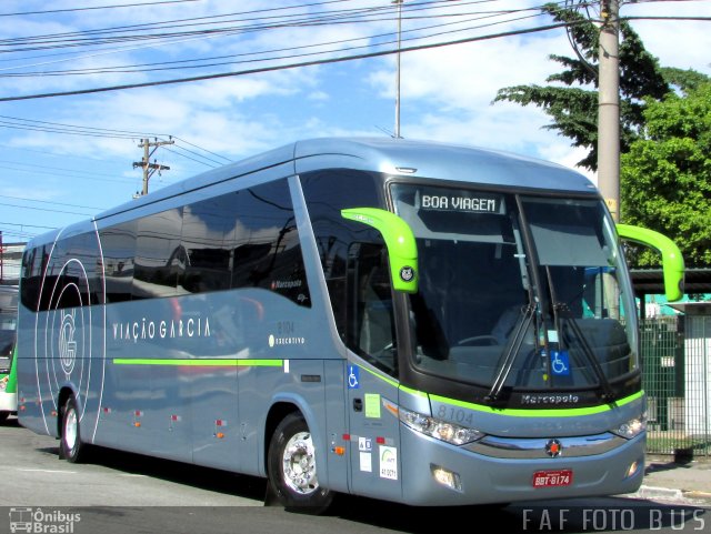 Viação Garcia 8104 na cidade de São Paulo, São Paulo, Brasil, por Flavio Alberto Fernandes. ID da foto: 5846709.