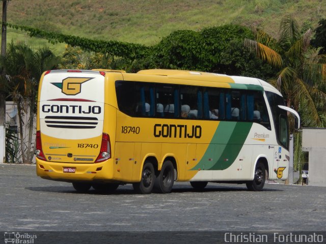 Empresa Gontijo de Transportes 18740 na cidade de Manhuaçu, Minas Gerais, Brasil, por Christian  Fortunato. ID da foto: 5846370.