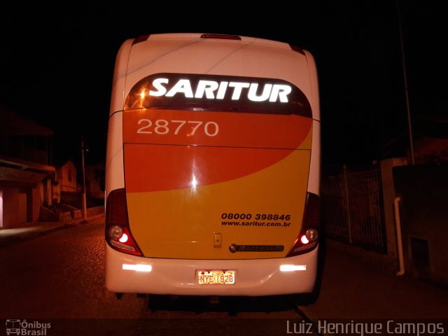 Saritur - Santa Rita Transporte Urbano e Rodoviário 28770 na cidade de Piedade dos Gerais, Minas Gerais, Brasil, por Luiz Henrique Campos. ID da foto: 5848468.