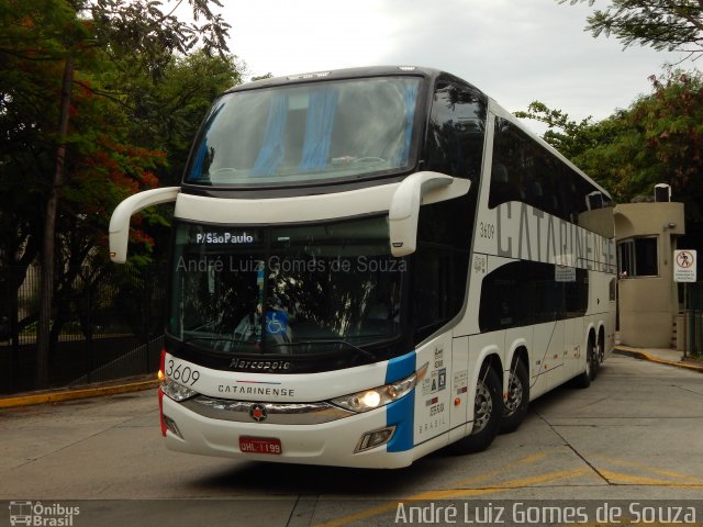 Auto Viação Catarinense 3609 na cidade de São Paulo, São Paulo, Brasil, por André Luiz Gomes de Souza. Número da foto: #5847699.