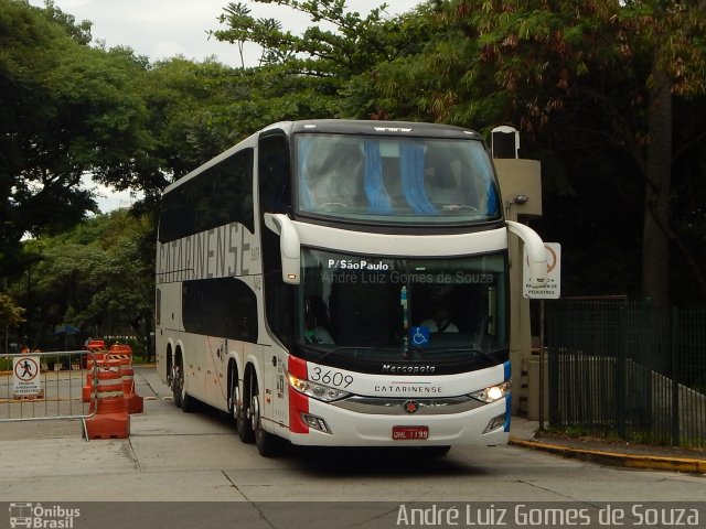 Auto Viação Catarinense 3609 na cidade de São Paulo, São Paulo, Brasil, por André Luiz Gomes de Souza. Número da foto: #5847689.