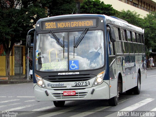 Viação Getúlio Vargas 20751 na cidade de Belo Horizonte, Minas Gerais, Brasil, por Adão Raimundo Marcelino. Número da foto: #5848112.