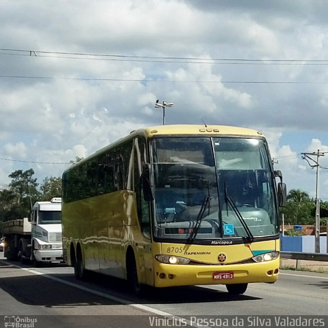 Viação Itapemirim 8705 na cidade de Campos dos Goytacazes, Rio de Janeiro, Brasil, por Vinicius Pessoa da Silva Valadares. Número da foto: #5848543.