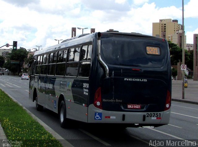 Viação Getúlio Vargas 20751 na cidade de Belo Horizonte, Minas Gerais, Brasil, por Adão Raimundo Marcelino. ID da foto: 5848123.