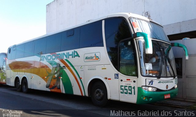 Empresa de Transportes Andorinha 5591 na cidade de Campinas, São Paulo, Brasil, por Matheus Gabriel dos Santos. ID da foto: 5847588.