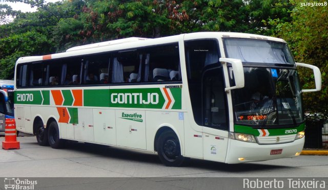 Empresa Gontijo de Transportes 21070 na cidade de São Paulo, São Paulo, Brasil, por Roberto Teixeira. Número da foto: #5848219.