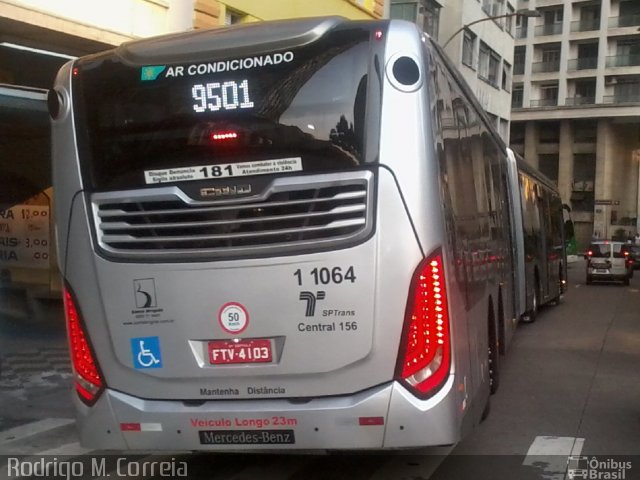 Viação Santa Brígida 1 1064 na cidade de São Paulo, São Paulo, Brasil, por Jonathan  Aguiar Correa. Número da foto: #5867927.