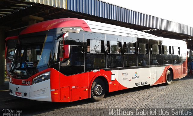 Itajaí Transportes Coletivos 2040 na cidade de Campinas, São Paulo, Brasil, por Matheus Gabriel dos Santos. ID da foto: 5868583.