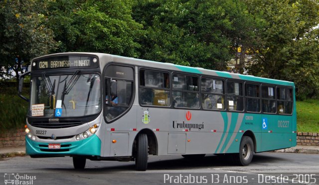 Auto Viação Urubupungá 00227 na cidade de Osasco, São Paulo, Brasil, por Cristiano Soares da Silva. ID da foto: 5868587.