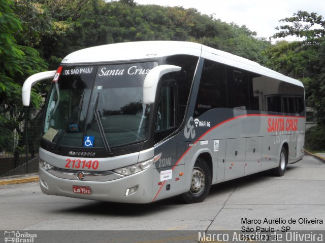 Viação Santa Cruz 213140 na cidade de São Paulo, São Paulo, Brasil, por Marco Aurélio de Oliveira. Número da foto: #5868744.