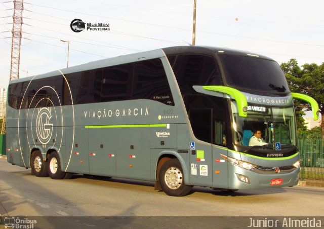 Viação Garcia 8422 na cidade de São Paulo, São Paulo, Brasil, por Junior Almeida. ID da foto: 5868788.