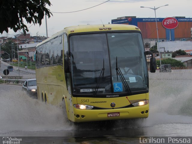 Viação Itapemirim 5543 na cidade de Caruaru, Pernambuco, Brasil, por Lenilson da Silva Pessoa. Número da foto: #5871939.