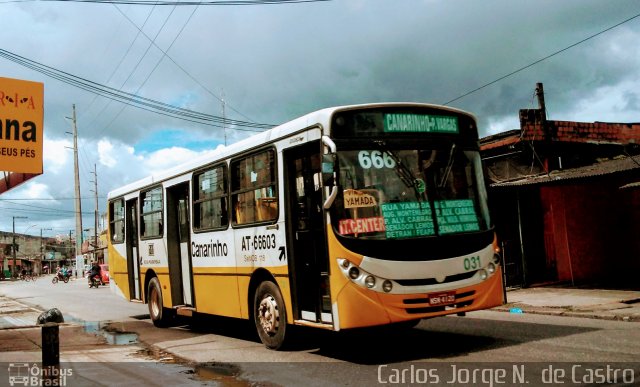 Empresa de Transportes Nova Marambaia AT-66603 na cidade de Belém, Pará, Brasil, por Carlos Jorge N.  de Castro. ID da foto: 5871656.