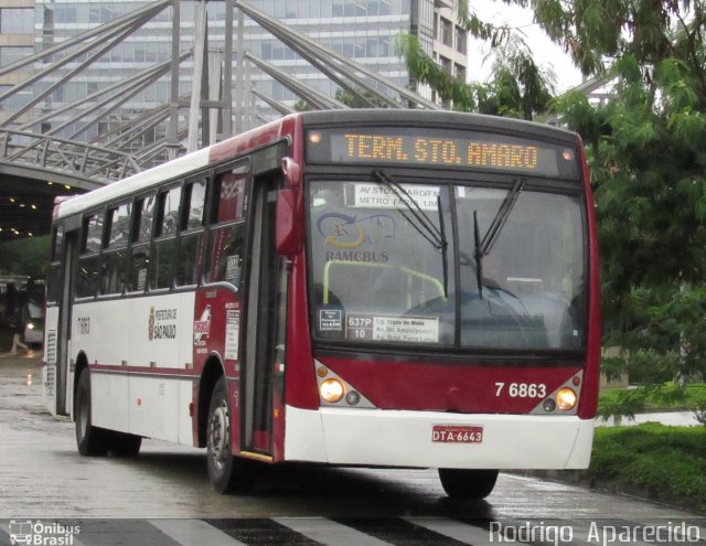 Viação Gatusa Transportes Urbanos 7 6863 na cidade de São Paulo, São Paulo, Brasil, por Rodrigo  Aparecido. Número da foto: #5871560.