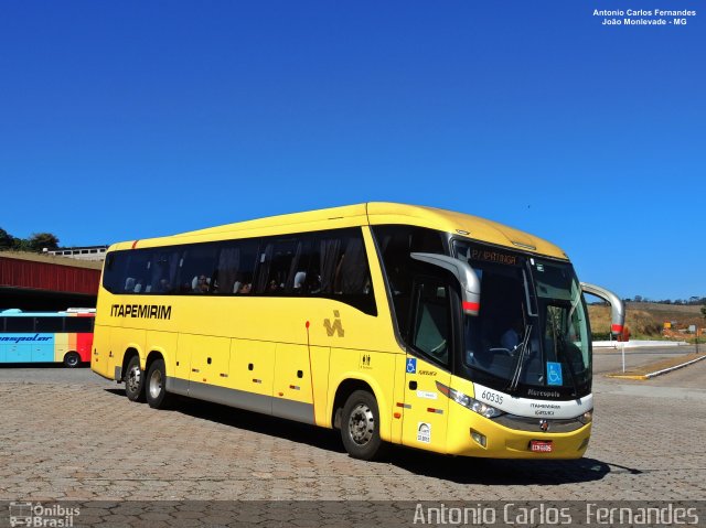 Viação Itapemirim 60535 na cidade de João Monlevade, Minas Gerais, Brasil, por Antonio Carlos Fernandes. ID da foto: 5872856.