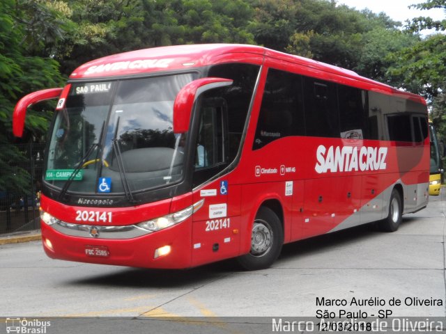 Viação Santa Cruz 202141 na cidade de São Paulo, São Paulo, Brasil, por Marco Aurélio de Oliveira. Número da foto: #5873024.