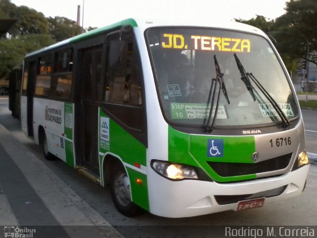 Transcooper > Norte Buss 1 6716 na cidade de São Paulo, São Paulo, Brasil, por Jonathan  Aguiar Correa. Número da foto: #5874132.