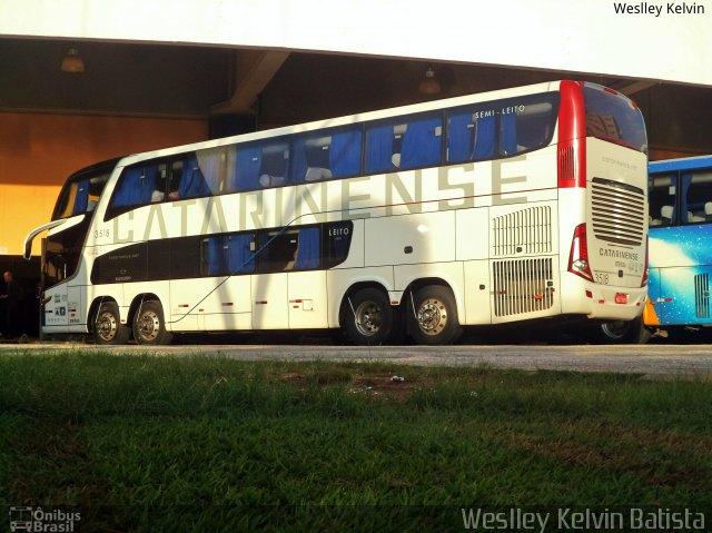 Auto Viação Catarinense 3518 na cidade de Sorocaba, São Paulo, Brasil, por Weslley Kelvin Batista. ID da foto: 5872933.