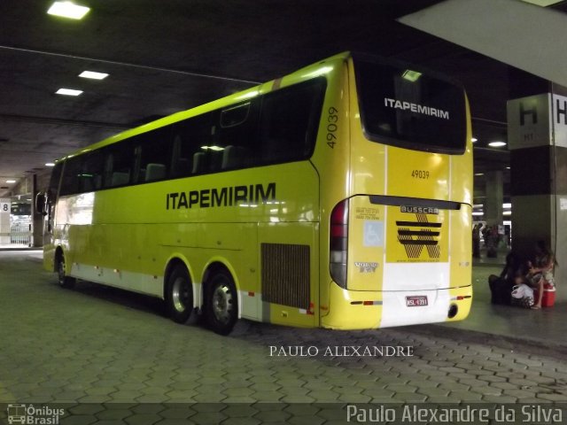 Viação Itapemirim 49039 na cidade de Belo Horizonte, Minas Gerais, Brasil, por Paulo Alexandre da Silva. Número da foto: #5872671.