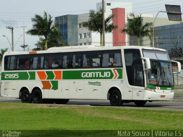 Empresa Gontijo de Transportes 21195 na cidade de Vitória, Espírito Santo, Brasil, por Natã  Souza. ID da foto: 5872861.