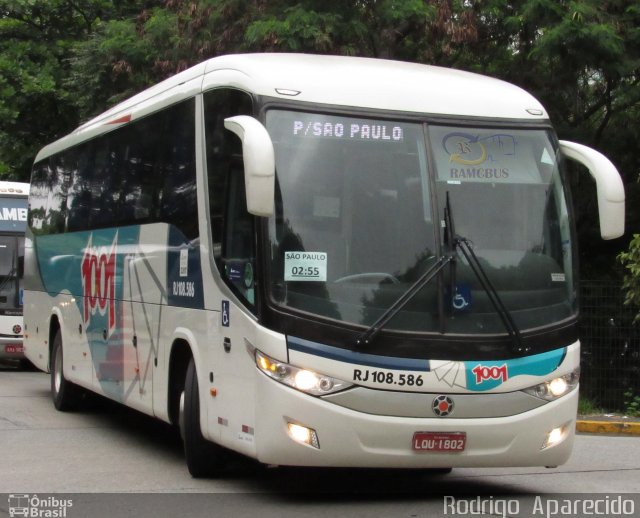 Auto Viação 1001 RJ 108.586 na cidade de São Paulo, São Paulo, Brasil, por Rodrigo  Aparecido. Número da foto: #5872530.