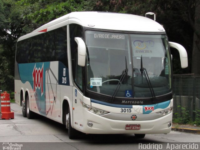 Auto Viação 1001 3015 na cidade de São Paulo, São Paulo, Brasil, por Rodrigo  Aparecido. Número da foto: #5872522.