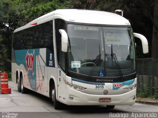 Auto Viação 1001 3015 na cidade de São Paulo, São Paulo, Brasil, por Rodrigo  Aparecido. ID da foto: 5872522.