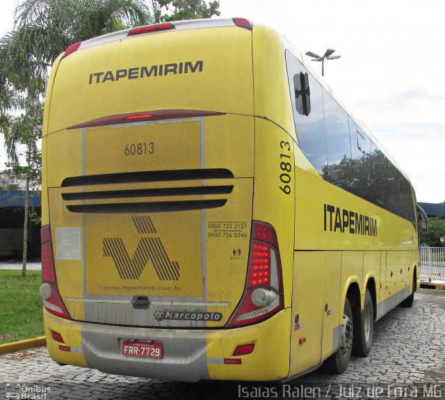 Viação Itapemirim 60813 na cidade de Juiz de Fora, Minas Gerais, Brasil, por Isaias Ralen. ID da foto: 5874496.