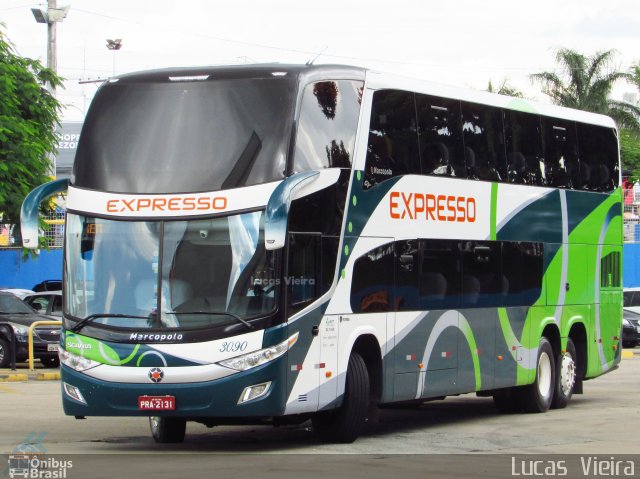 Expresso Transporte e Turismo Ltda. 3090 na cidade de Goiânia, Goiás, Brasil, por Lucas Vieira. Número da foto: #5875345.