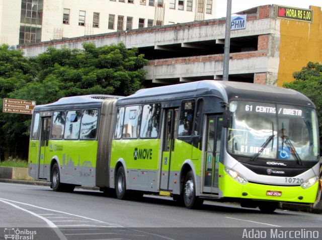 Milênio Transportes 10720 na cidade de Belo Horizonte, Minas Gerais, Brasil, por Adão Raimundo Marcelino. ID da foto: 5878176.