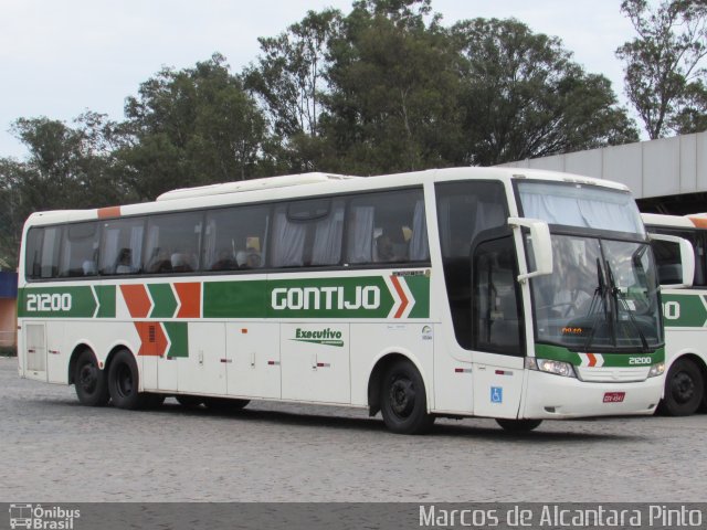 Empresa Gontijo de Transportes 21200 na cidade de Perdões, Minas Gerais, Brasil, por Marcos de Alcantara Pinto. Número da foto: #5877294.