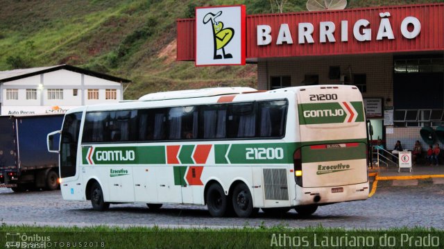 Empresa Gontijo de Transportes 21200 na cidade de Manhuaçu, Minas Gerais, Brasil, por Athos Lauriano do Prado. ID da foto: 5877768.