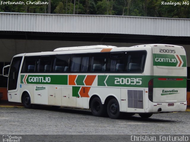 Empresa Gontijo de Transportes 20035 na cidade de Manhuaçu, Minas Gerais, Brasil, por Christian  Fortunato. ID da foto: 5877548.