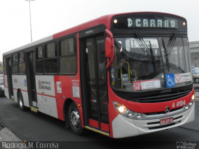 Nova Aliança  4 > Empresa de Transportes Novo Horizonte 4 4104 na cidade de São Paulo, São Paulo, Brasil, por Jonathan  Aguiar Correa. Número da foto: #5878632.