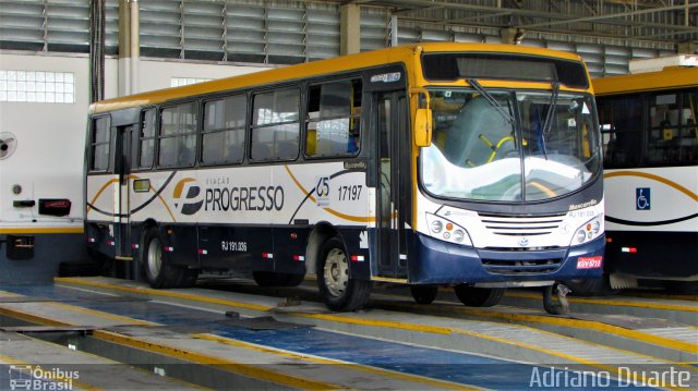 Viação Progresso 17197 na cidade de Três Rios, Rio de Janeiro, Brasil, por Adriano Duarte. ID da foto: 5877687.