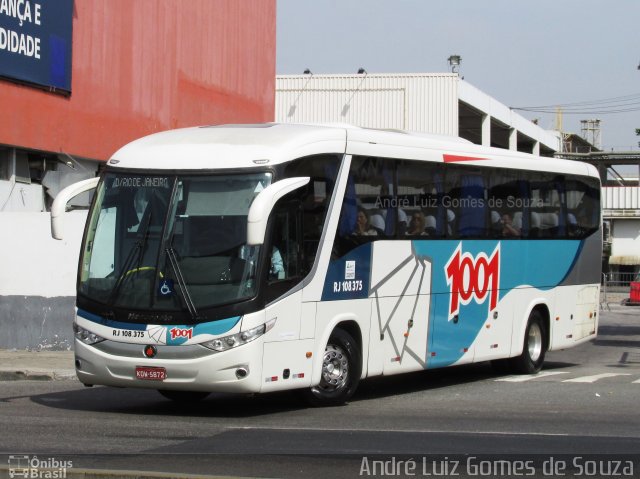 Auto Viação 1001 RJ 108.375 na cidade de Rio de Janeiro, Rio de Janeiro, Brasil, por André Luiz Gomes de Souza. Número da foto: #5877950.