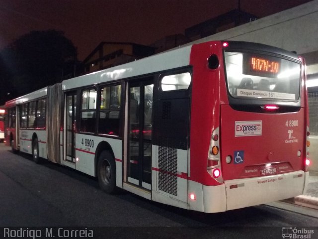 Express Transportes Urbanos Ltda 4 8900 na cidade de São Paulo, São Paulo, Brasil, por Jonathan  Aguiar Correa. Número da foto: #5878582.