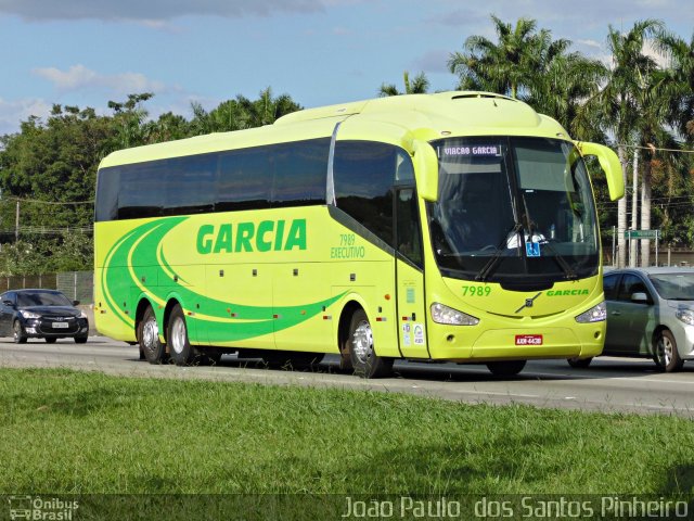 Viação Garcia 7989 na cidade de São José dos Campos, São Paulo, Brasil, por João Paulo  dos Santos Pinheiro. ID da foto: 5879555.