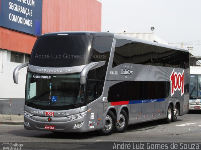Auto Viação 1001 RJ 108.508 na cidade de Rio de Janeiro, Rio de Janeiro, Brasil, por André Luiz Gomes de Souza. Número da foto: #5879487.
