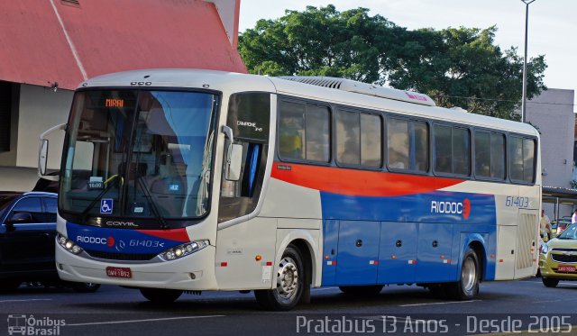 Viação Riodoce 61403 na cidade de Rio de Janeiro, Rio de Janeiro, Brasil, por Cristiano Soares da Silva. ID da foto: 5880160.