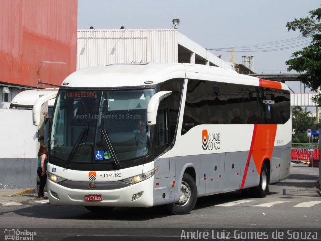 Viação Cidade do Aço RJ 174.123 na cidade de Rio de Janeiro, Rio de Janeiro, Brasil, por André Luiz Gomes de Souza. Número da foto: #5879431.