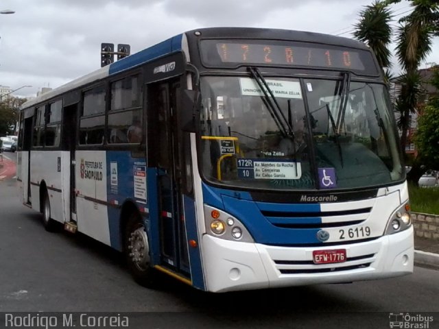 Transcooper > Norte Buss 2 6119 na cidade de São Paulo, São Paulo, Brasil, por Jonathan  Aguiar Correa. Número da foto: #5880212.
