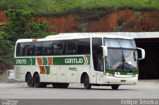Empresa Gontijo de Transportes 21075 na cidade de Paraíba do Sul, Rio de Janeiro, Brasil, por Fellipe Teixeira. Número da foto: #5882132.