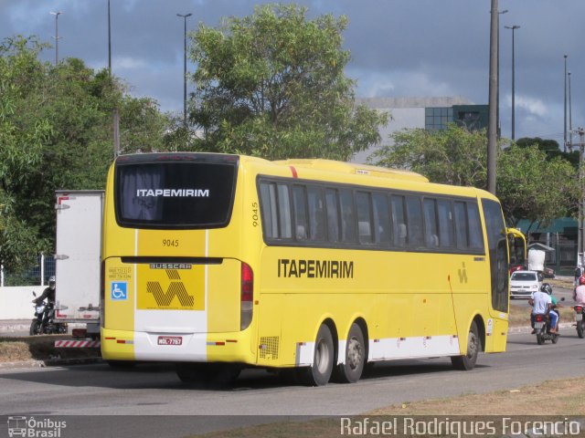 Viação Itapemirim 9045 na cidade de Aracaju, Sergipe, Brasil, por Rafael Rodrigues Forencio. ID da foto: 5880296.