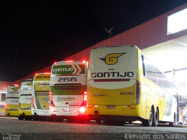 Empresa Gontijo de Transportes 16010 na cidade de João Monlevade, Minas Gerais, Brasil, por Kleisson  dos Santos. Número da foto: #5882756.