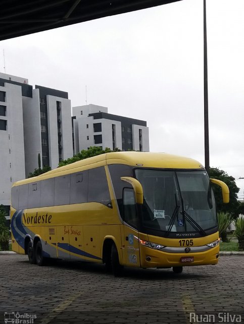 Viação Nordeste 1705 na cidade de Campina Grande, Paraíba, Brasil, por Ruan Silva. ID da foto: 5882610.