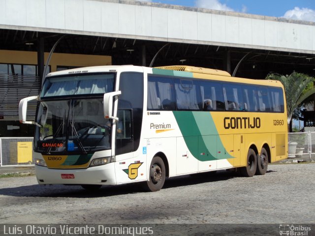 Empresa Gontijo de Transportes 12860 na cidade de Campos dos Goytacazes, Rio de Janeiro, Brasil, por Luis Otávio Vicente Domingues. ID da foto: 5884590.