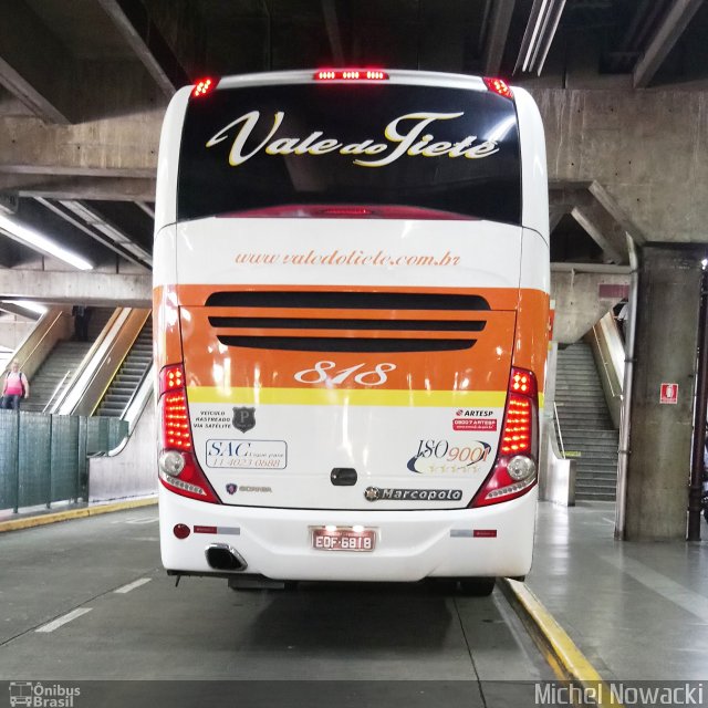 Viação Vale do Tietê 818 na cidade de São Paulo, São Paulo, Brasil, por Michel Nowacki. Número da foto: #5884647.