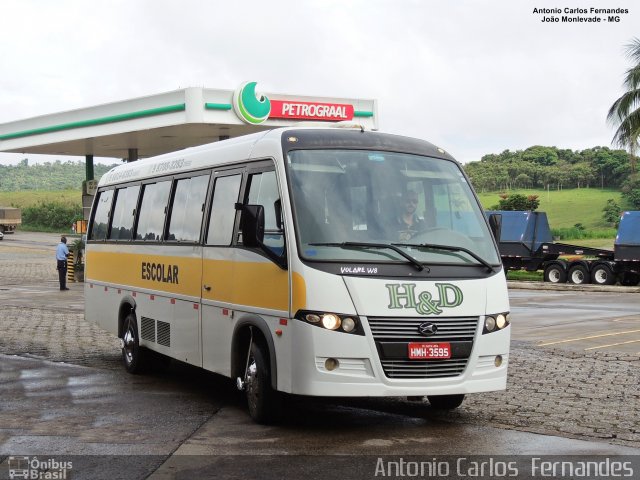 H&D Transportes 3595 na cidade de João Monlevade, Minas Gerais, Brasil, por Antonio Carlos Fernandes. Número da foto: #5883404.