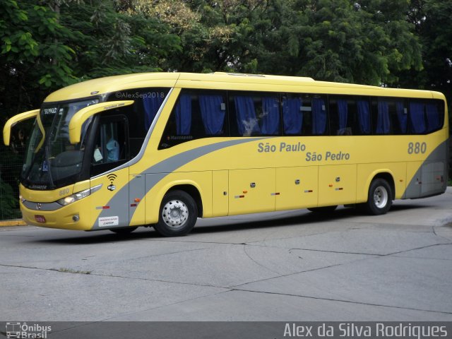 Viação São Paulo São Pedro 880 na cidade de São Paulo, São Paulo, Brasil, por Alex da Silva Rodrigues. ID da foto: 5884383.